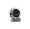 Simplex 49SVH-APPLC speaker strobe alarm with red casing and mounting bracket, designed for emergency notification systems
