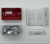 Simplex 4906-9110 fire alarm with white casing and mounting bracket, designed for building safety and emergency notification.