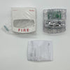 Simplex 4906-9111 fire alarm with white plastic housing and mounting bracket, designed for building safety systems.