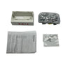 Simplex 4906-9204 strobe light with clear lens and mounting bracket for fire alarm systems.