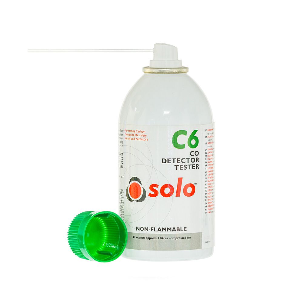 Detector Testers etector Testers Solo C6 CO Test Aerosol  (Hand-held use) (SOLOC6-001)