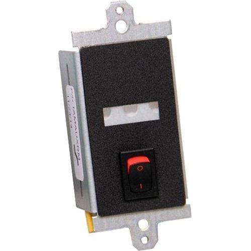 Space Age ICMAUXRM fire alarm sensor with ULC certification, black and white design, mounted on a ceiling.