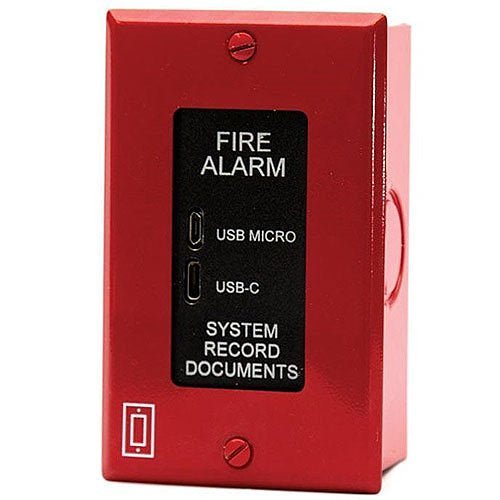 Space Age SSU00684 fire alarm sensor with ULC certification, mounted on a ceiling for fire detection in commercial spaces.