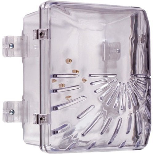 STI-1210A fire alarm sensor from STI, featuring a compact design and electronic components for smoke detection and safety.