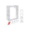 Clear STI-3100 conduit spacer for fire alarm systems, designed to secure wiring and ensure neat installation.