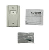 System Sensor RA100Z fire alarm detector mounted on ceiling, showcasing its sleek design and sensor components.
