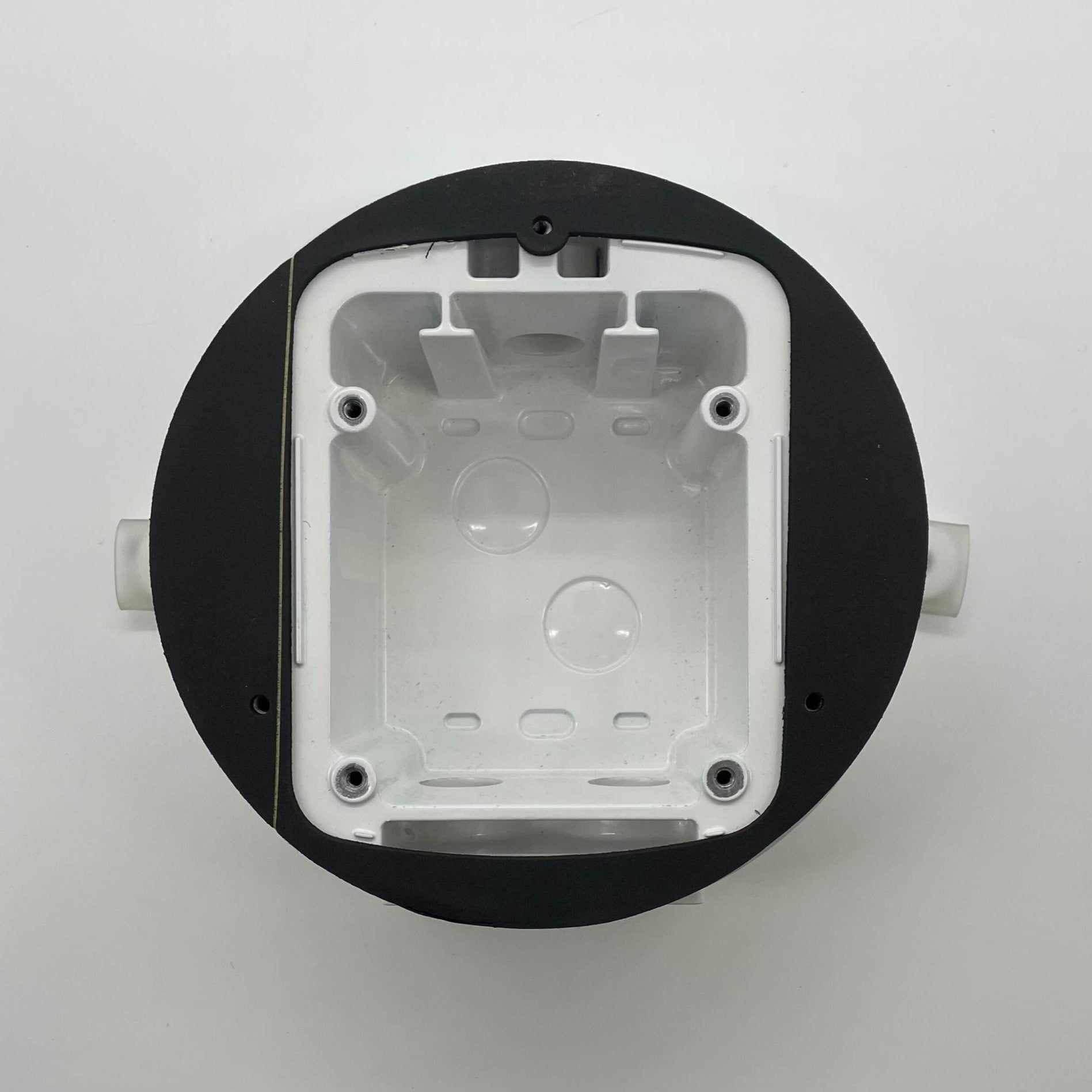 System Sensor ULC MWBBCW fire alarm with smoke and heat sensors, installed in a ceiling for fire safety detection.