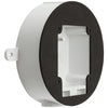 System Sensor SA-WBBCW fire alarm with white cover and mounting bracket, designed for fire safety and alarm systems.