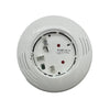 Mircom APB200-WH white fire alarm pull station with stainless steel cover and clear instructions, mounted on wall.