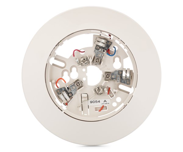 System Sensor B112LP heat detector with alarm sensor, showing its compact design and mounting bracket.