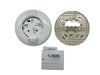 System Sensor B200SR-LF-WH smoke detector with white plastic casing and mounting base, designed for residential or commercial use.