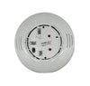 System Sensor B224RB-WH smoke detector with red LED indicator mounted on white ceiling tile.