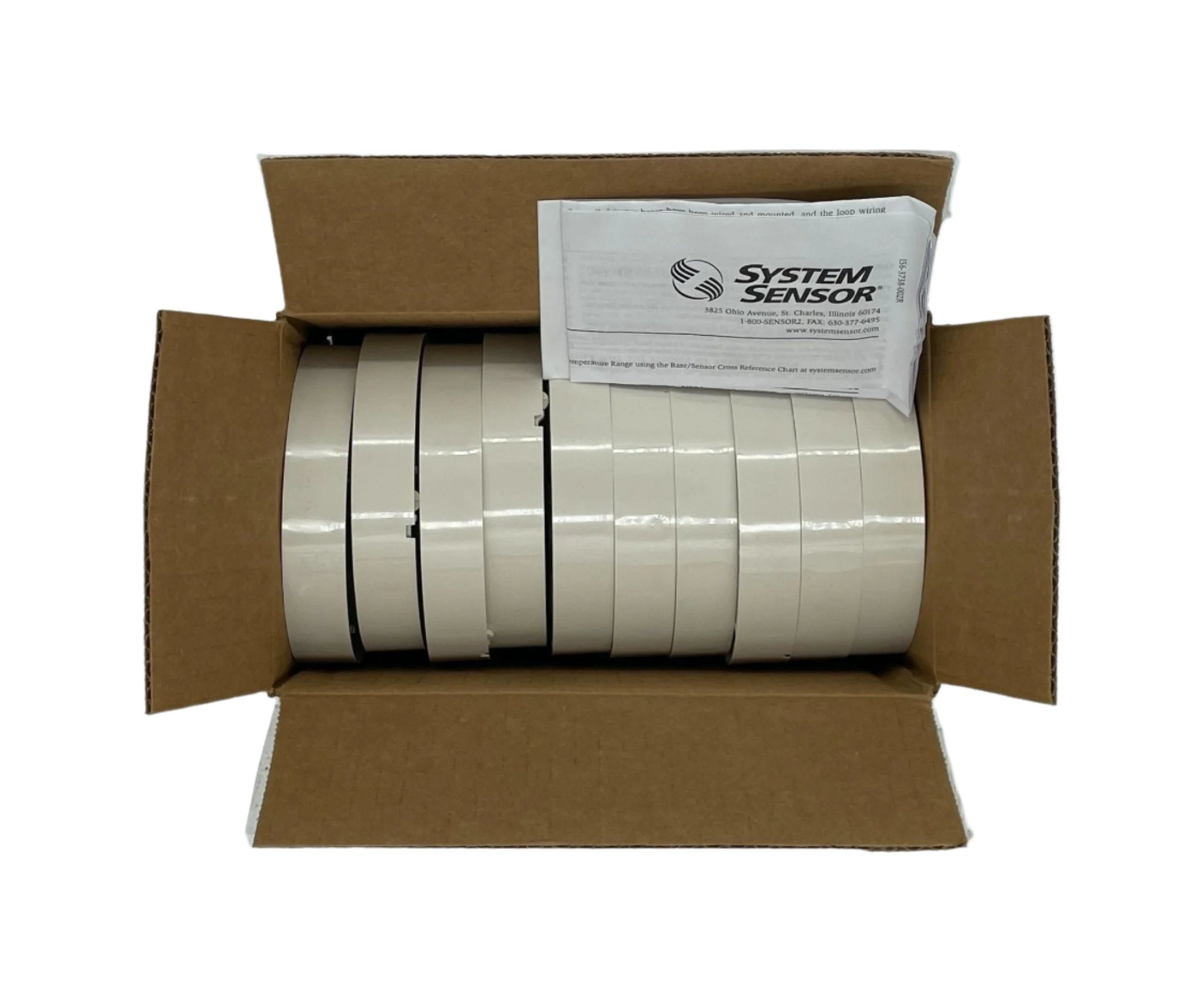 System Sensor B501BP fire alarm base with mounting hardware, designed for reliable connection in fire detection systems.