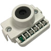 System Sensor CO-REPL fire alarm with test and reset buttons, mounted on a white wall, in a typical commercial setting.