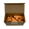 System Sensor P-TEE pipe fitting with brass body and threaded connections, used for fire alarm system piping.