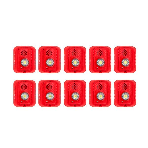 System Sensor P2RLED-BP10 Horn Strobe - Bulk Pack with 10 Units