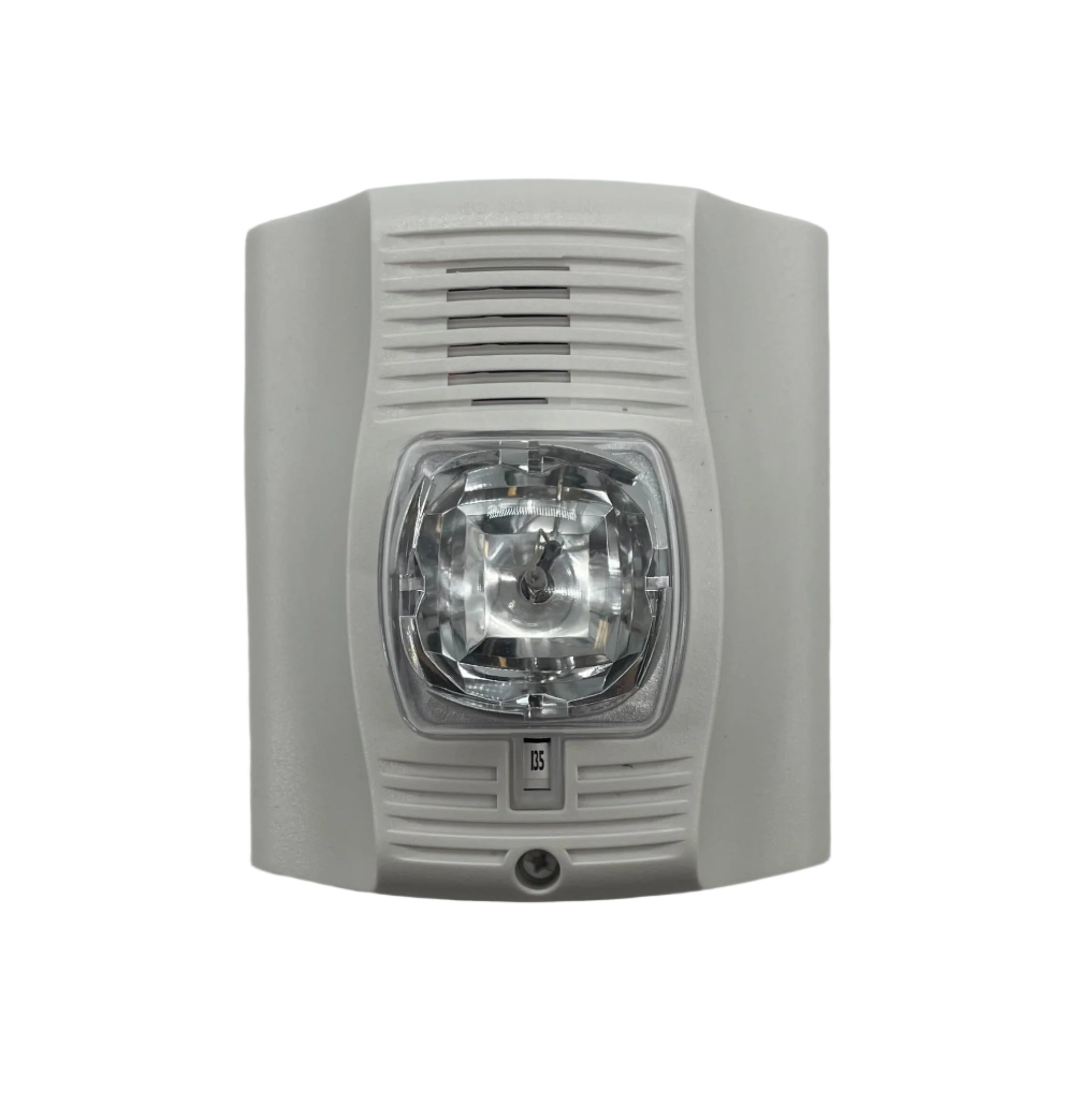 System Sensor ULC P2WHK-P fire alarm mounted on wall, part of System Sensor Canada’s safety alarm system.