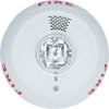 System Sensor PC2WL wireless carbon monoxide detector mounted on wall, showing digital display and sensor components.