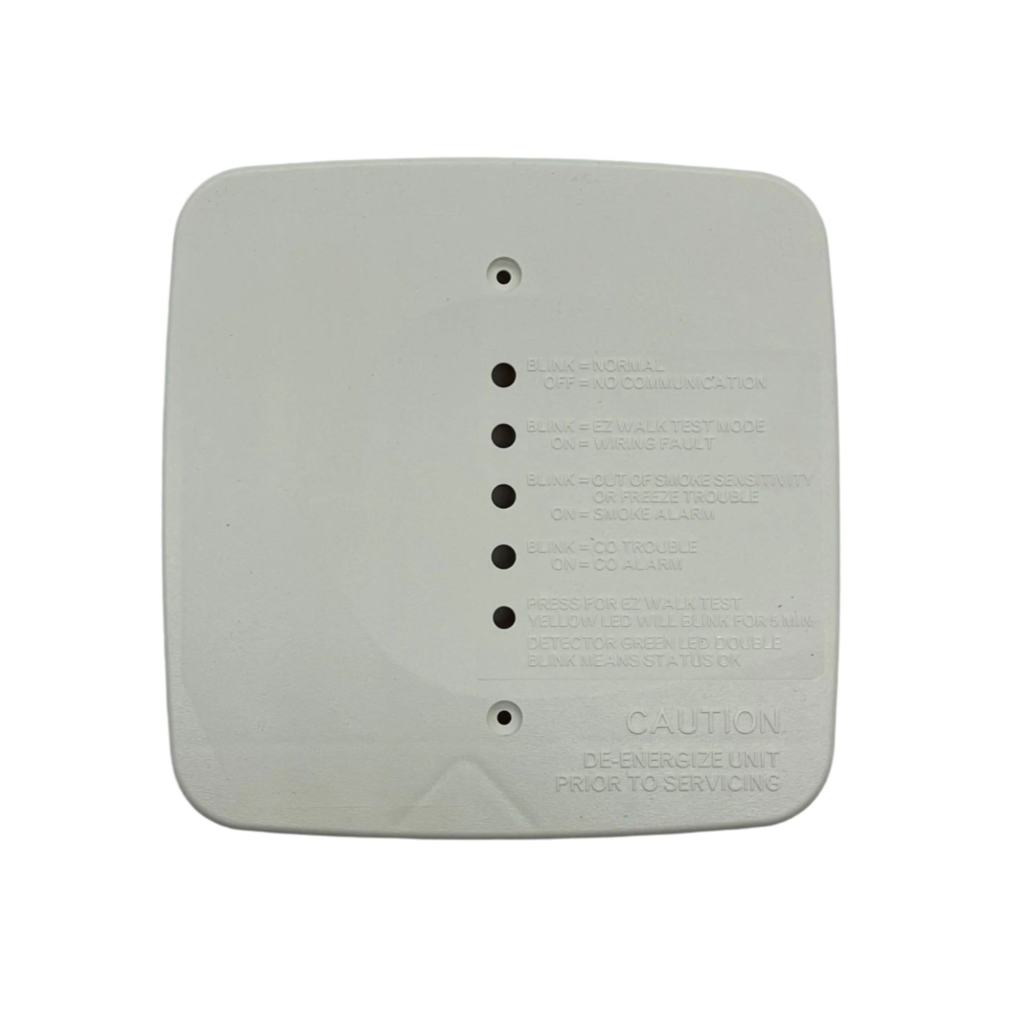 System Sensor COSMOD2W fire alarm detector with dual sensors and sleek white design for residential or commercial use.