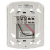System Sensor MP120K fire alarm detector mounted on ceiling, showing its round shape and sensor components.