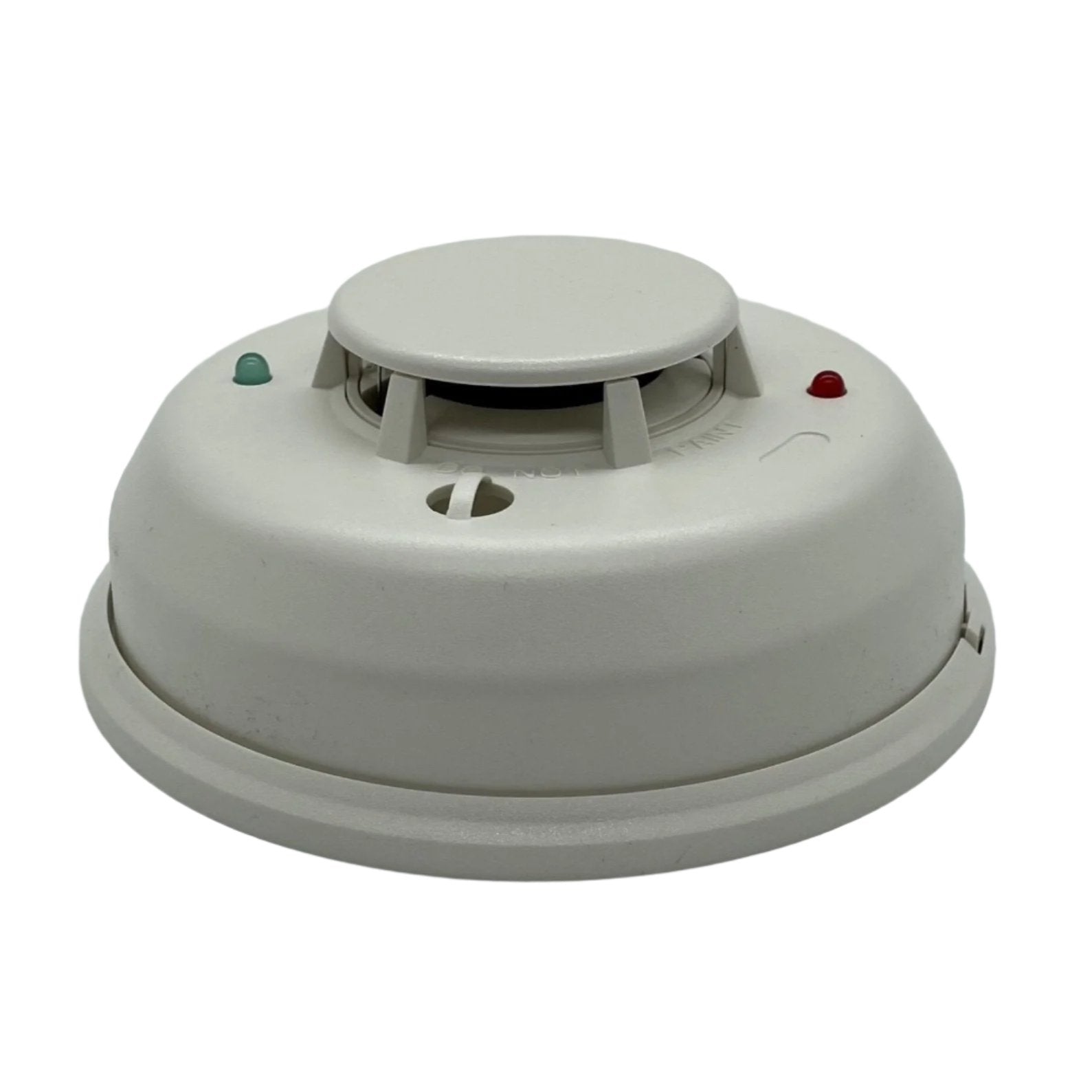 System Sensor 4WTA-B wireless temperature sensor with mounting bracket, used for HVAC and fire alarm systems.