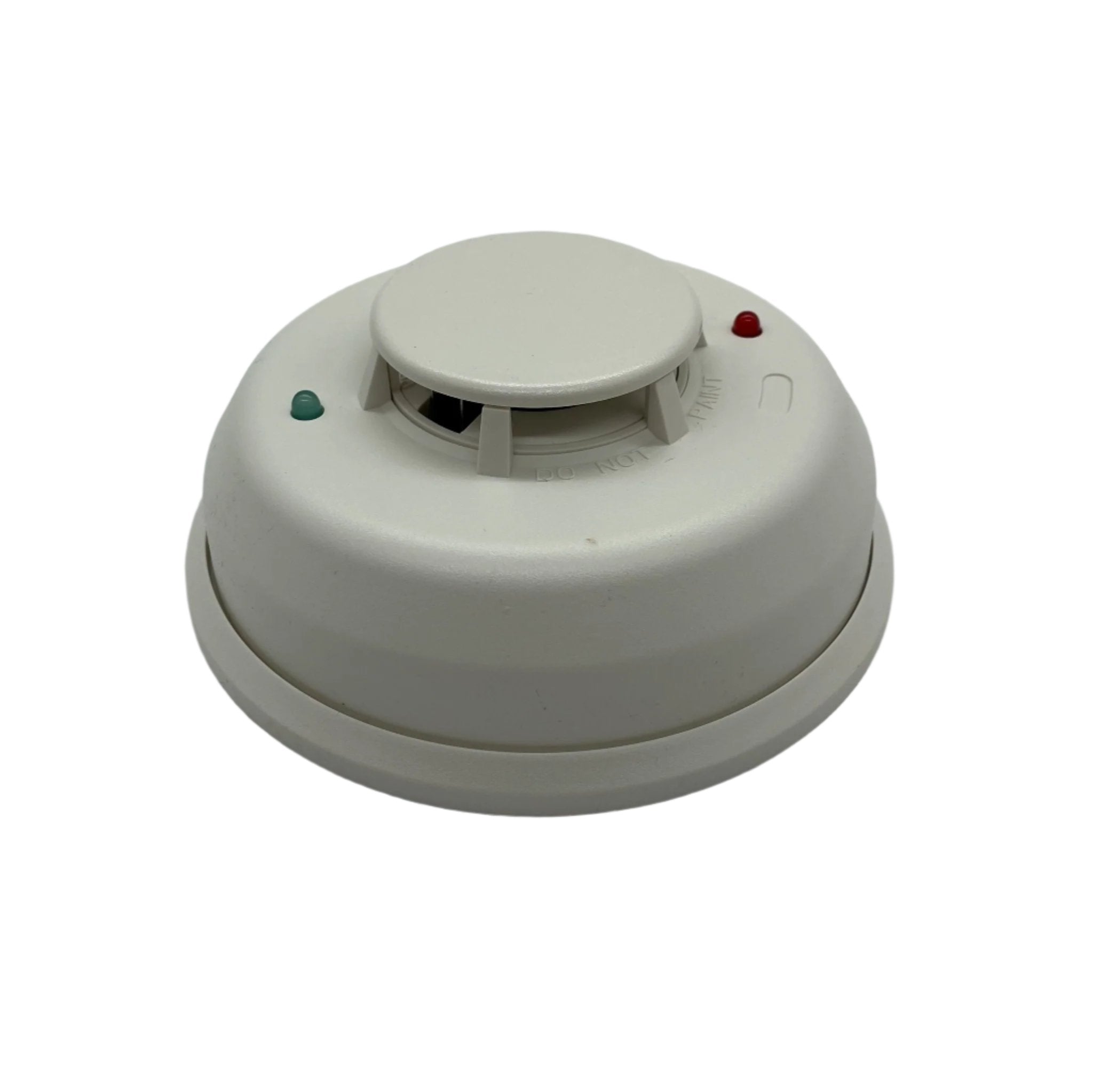 System Sensor 4WTR-B wireless temperature sensor with display, installed on a wall in a professional setting.