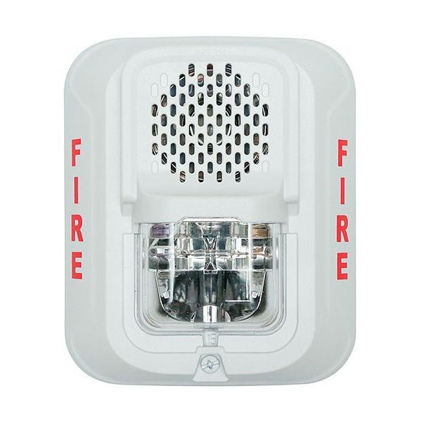 System Sensor P2WL-LF wireless photoelectric smoke detector with mounting base, designed for residential fire safety.