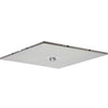 System Sensor SPSCWL-TILE smoke detector mounted on ceiling, compact design with sensor components visible.
