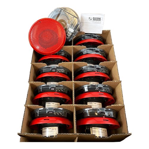 System Sensor SPCRL-BP10 Speaker Red - Bulk Pack with 10 Units