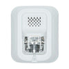 System Sensor CHSWL smoke and heat detector mounted on ceiling, part of fire safety equipment for buildings.