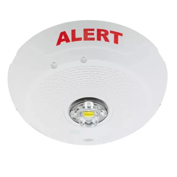 System Sensor SCWLED-CLR-ALERT emergency LED strobe light with clear lens for alert signaling.