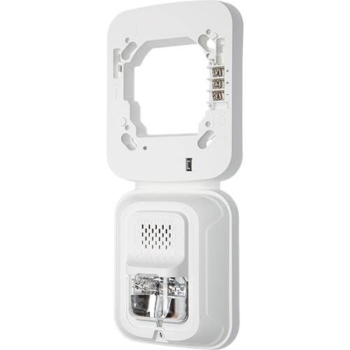 System Sensor ULC SEP-SPSWL-P fire alarm from System Sensor Canada, showing the device's front with mounting details.