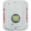 System Sensor SWLED-CLR-ALERT LED warning light with clear lens for alert signaling, mounted on a panel.