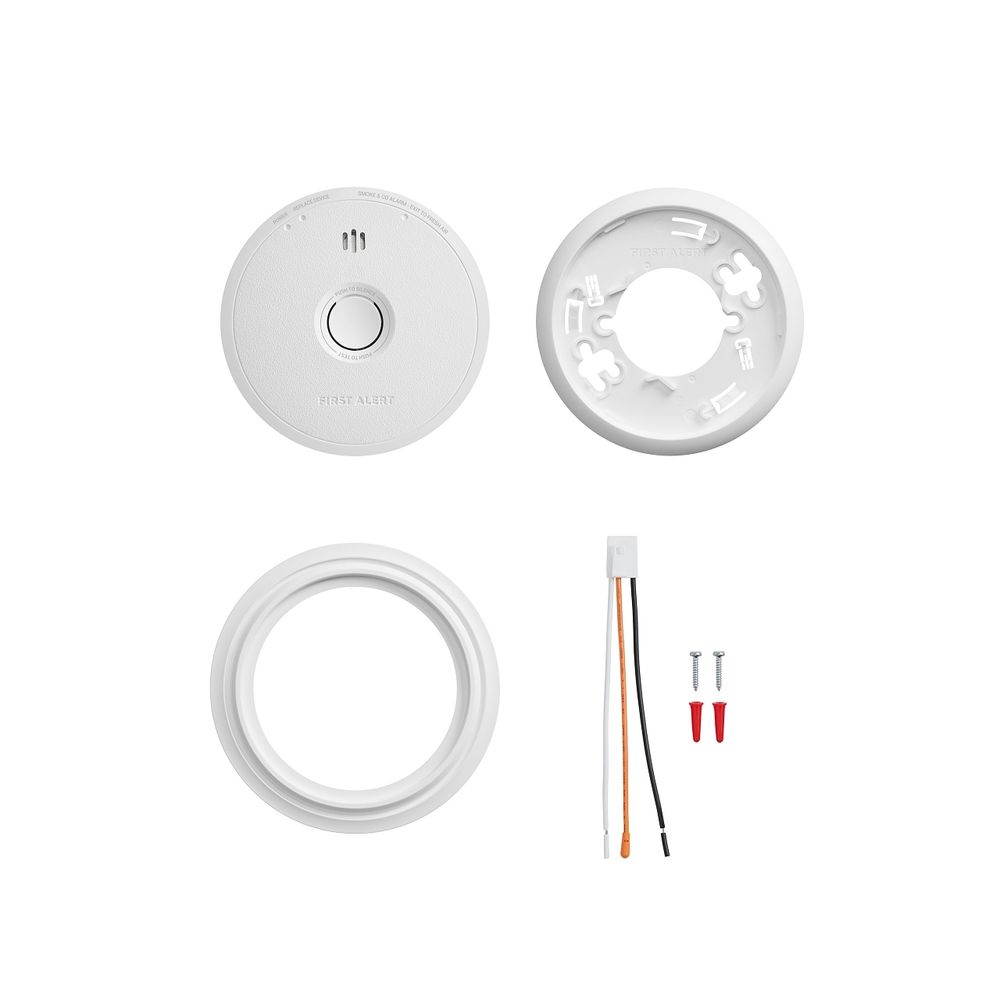 First Alert BRK SC6W10 Hardwired Smoke and CO Alarm, 10-Year Battery Backup - image 3