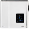 Vesda VEA-040-A10-UL fire alarm control panel with digital display and control buttons, mounted on a wall.