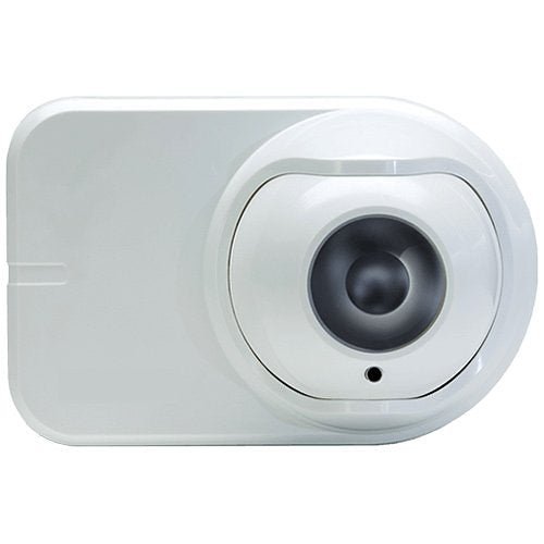 Vesda OSE-SP-01 fire alarm sensor by VESDA, shown mounted on ceiling with wiring and detection components visible.