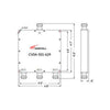 Westell CV04-501-629 communication module mounted on a white background with visible connectors and circuitry.