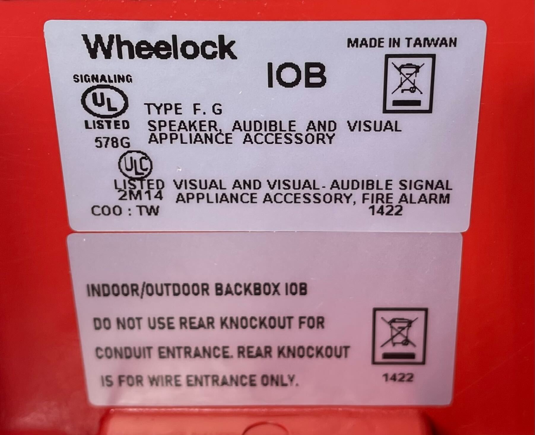 WheelockET70WP - 2475C - FR KIT