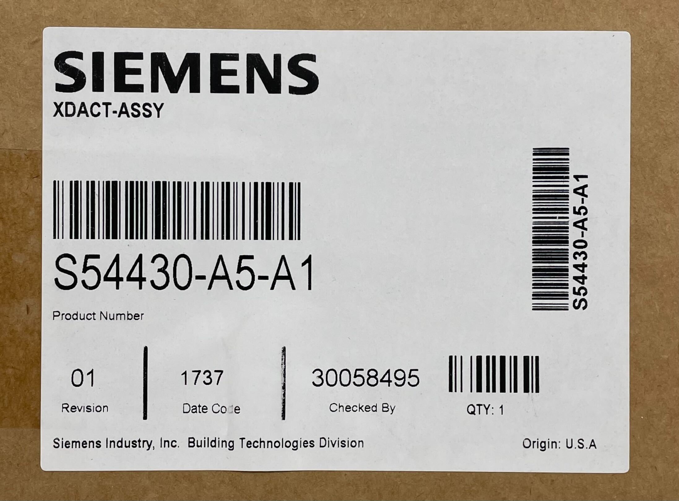 Siemens XDACT-ASSY
