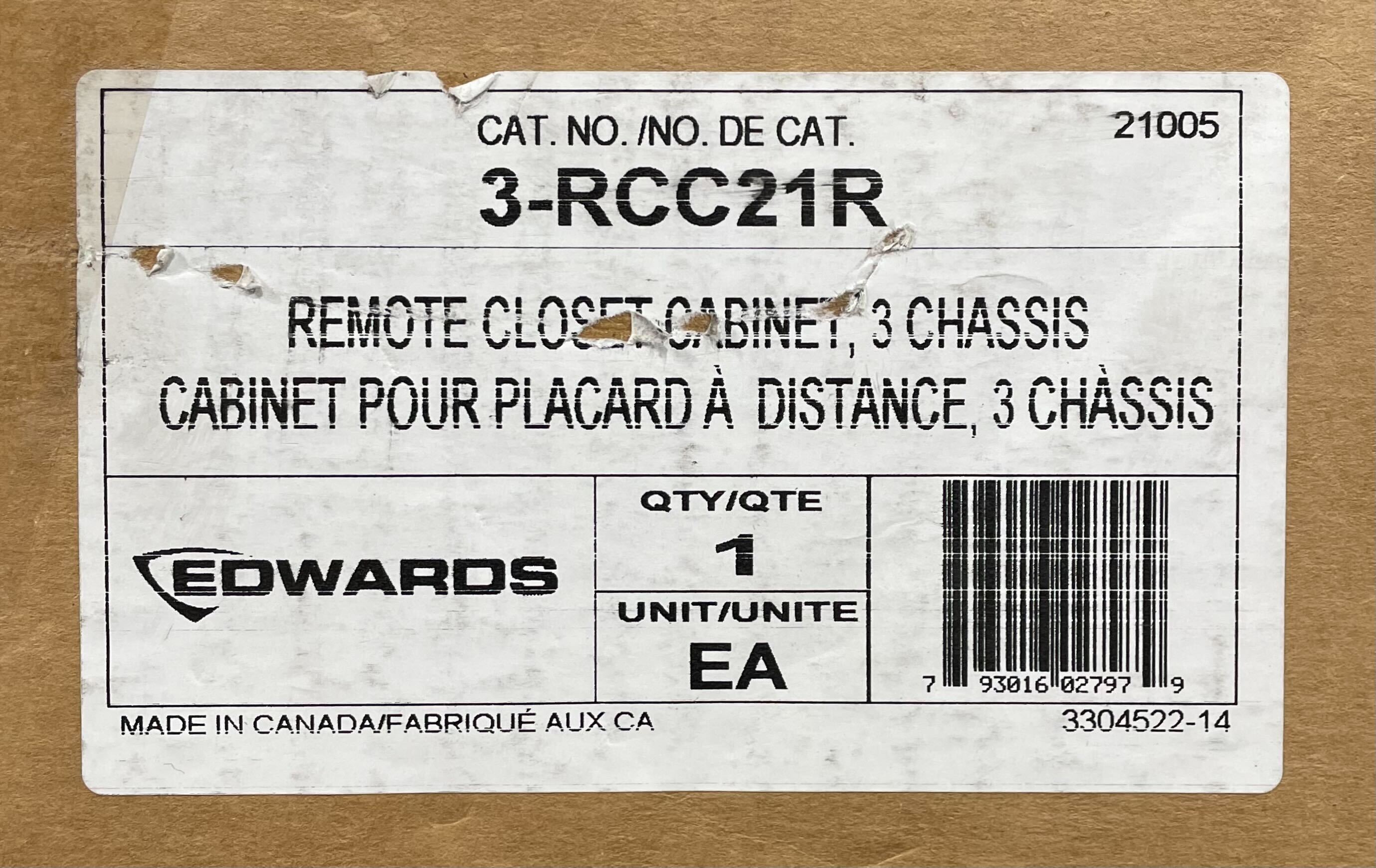 Edwards 3-RCC21R