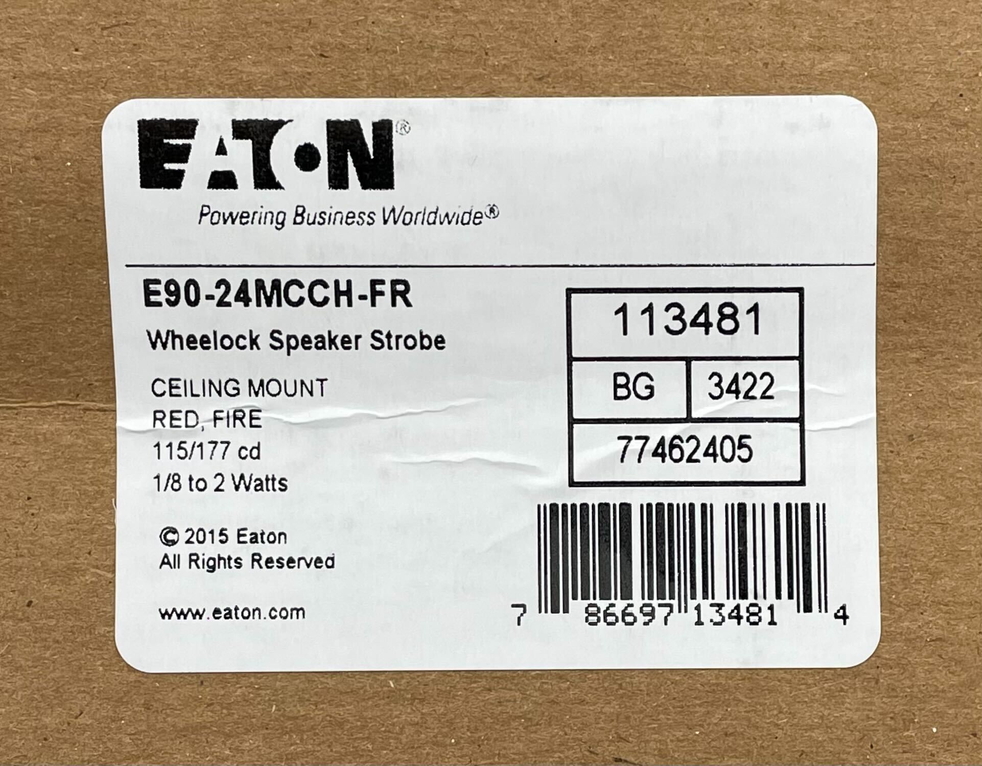 Wheelock E90-24MCCH-FR