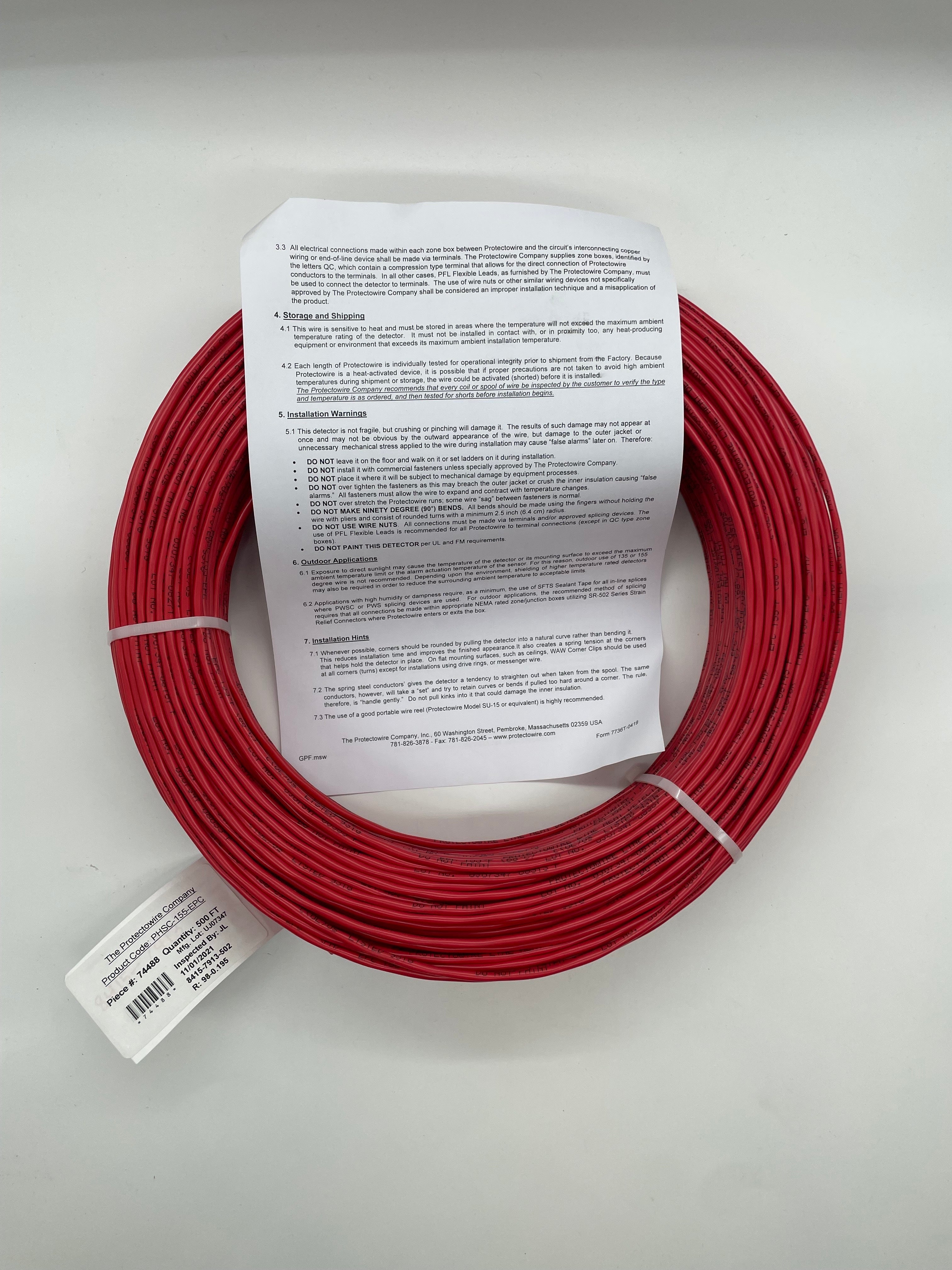 Protectowire PHSC-155-EPC 500 Ft