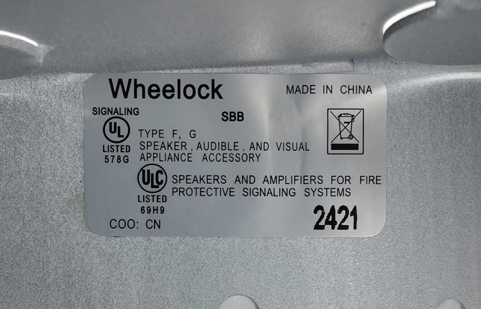 Wheelock SBB-W