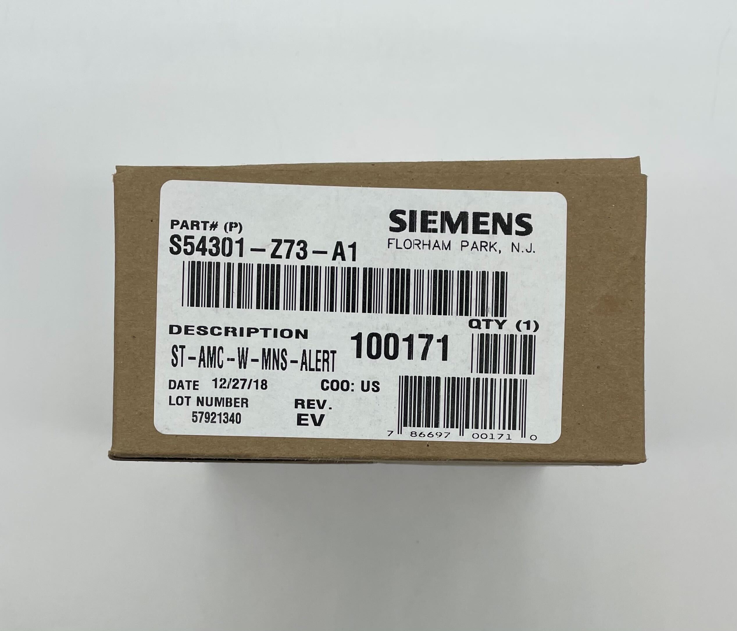 Siemens ST-AMC-W-MNS-ALERT